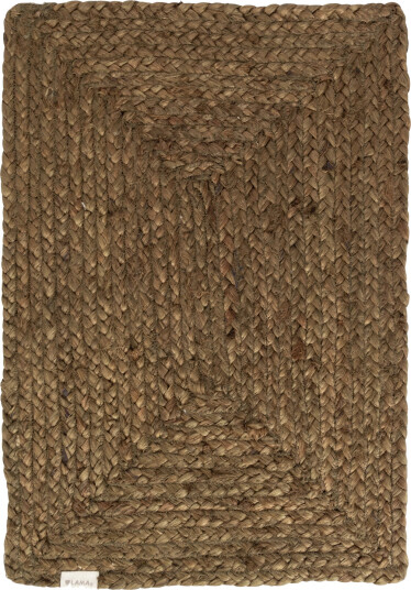 Lama dekkebrikke i jute 35x50 Oliven
