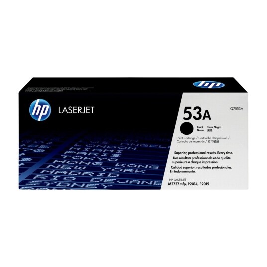HP tonekassett Q7553A Sort