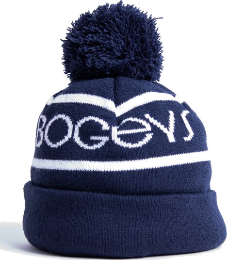 Bogeys & Birdies Bobble Hat Blå Hvit Golflue Navy/White Large-XLarge