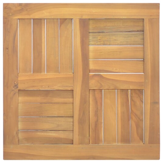  Firkantet bordplate 50x50x2,5 cm heltre teak 316156