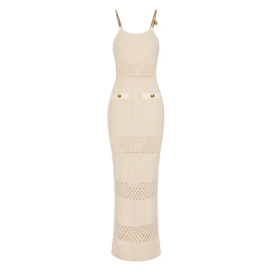 Elisabetta Franchi Dame Kjoler Beige M