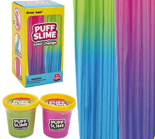 Suntoy Puff Slime Color Change Klemmeleire 2-Pakk