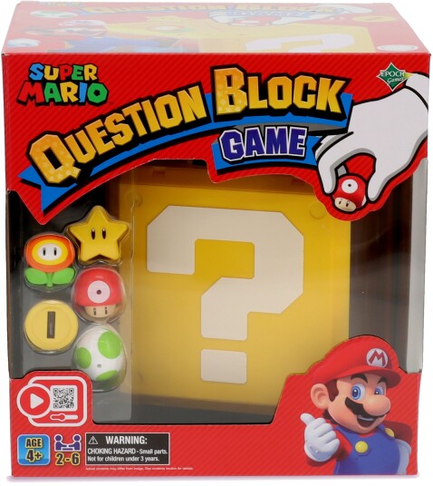 Super Mario Question Block Spill for Barn - EPOCH Games - 2-6 Spillere