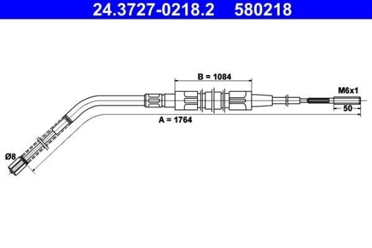 Tautrekk, håndbremse ATE 24.3727-0218.2