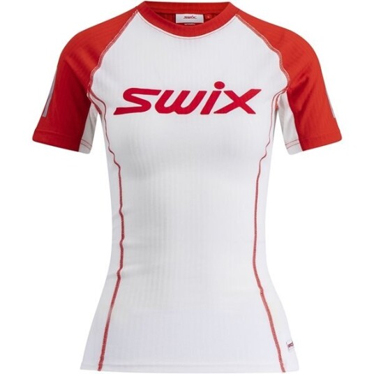 Swix Roadline Racex Short Sleeve W Bright White/Fiery Red XL Swix Roadline Racex Short Sleeve W Bright White/Fiery Red XL
