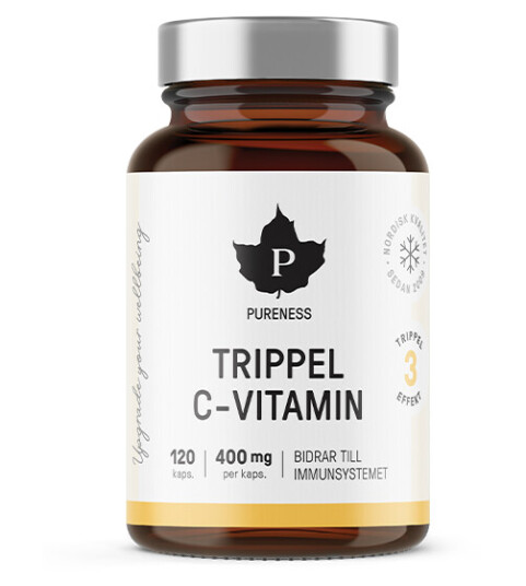 Trippel C-vitamin 120 kapsler