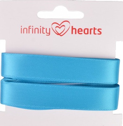 Infinity Hearts Satengbånd Dobbeltsidig 15mm 325 Turkis 5m Infinity Hearts Satengbånd Dobbeltsidig 15mm 325 Turkis 5m