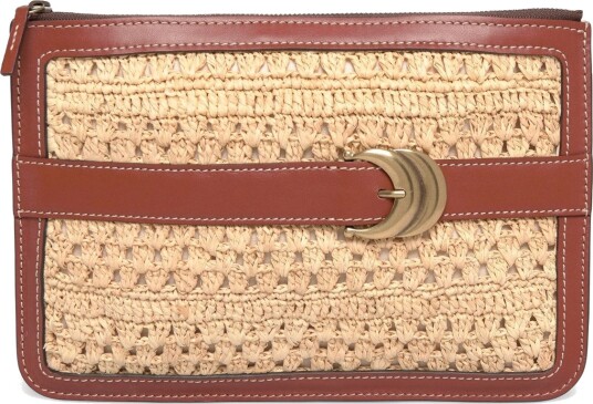 ba&sh Pochette Raphia Youyou Brown ba&sh Pochette Raphia Youyou Brown