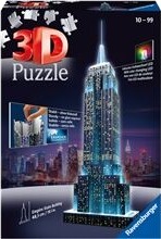 Ravensburger Puslespillbyggning 3D - Empire State Building LED