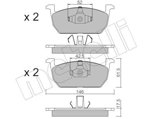 Bremseklosser METELLI 22-1214-0