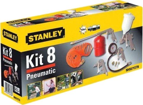 Stanley Kompressortilbehørsett 8 Deler (Med Blåsepistol)