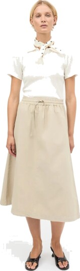 Mads Nørgaard Dyed Weave Luni Skirt   Beige   34