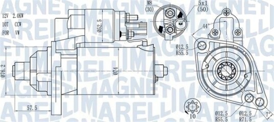 MAGNETI MARELLI 063721397010 Starter