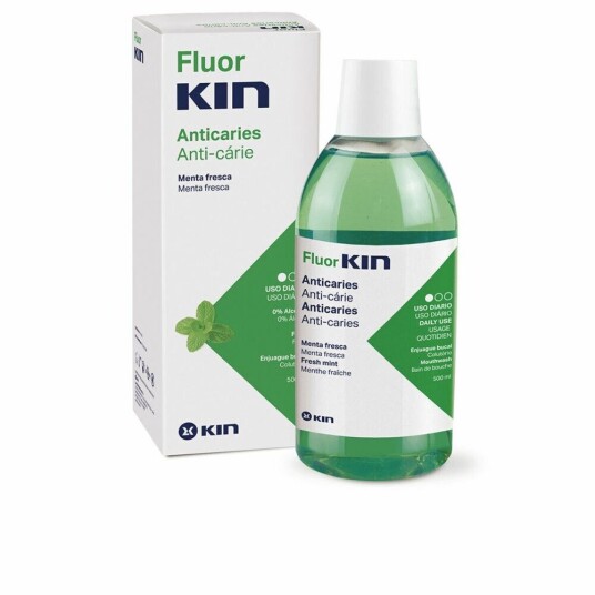 Kin Munnskyll 10 Ml Fluorkin Mint Anti Karies 500 Kin Munnskyll 10 Ml Fluorkin Mint Anti Karies 500