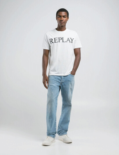 Replay T-Shirt Regular Replay Basics - White - L