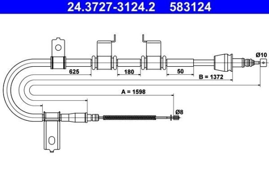 Bremsewire ATE 24.3727 3124.2 Bremsewire ATE 24.3727 3124.2