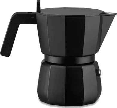 Alessi Moka Espressokanne 3 Kopper Sort Alessi Moka Espressokanne 3 Kopper Sort