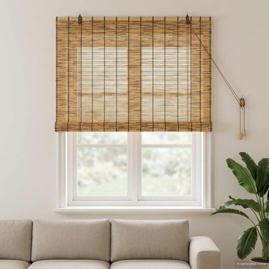vidaXL Rullegardin Brun 120 x 160 cm Siv