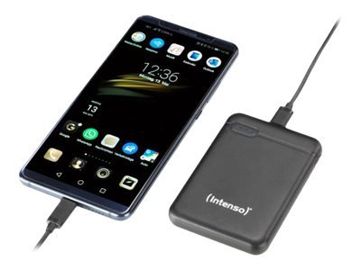 Intenso 20000 mAh Strømbank med USB-C og 2 Utganger - Svart Intenso 20000 mAh Strømbank med USB-C og 2 Utganger - Svart