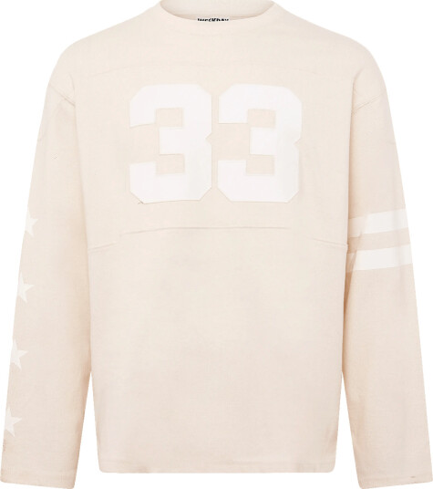 Weekday Loose Varsity Long Sleeve Cream XS