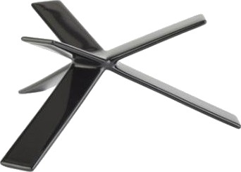 Buffetstander Star 8 Cm Gummibelagt Metal Sort,2 Stk/Pk