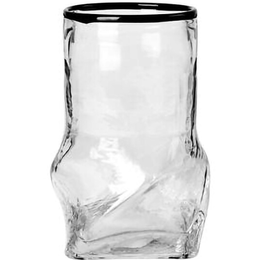 Broste Copenhagen Ellen Vase Klar / Sort