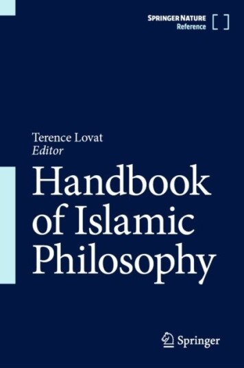 Handbook of Islamic Philosophy