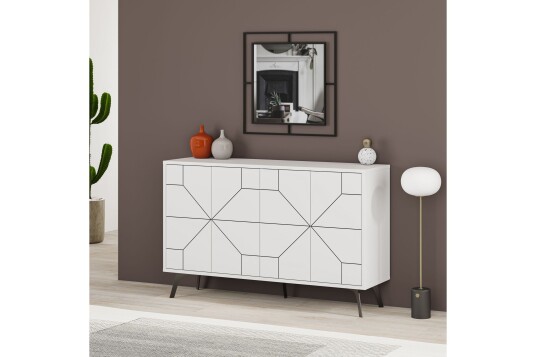 Desgrar Konsollbord 123x62,4 cm Hvit
