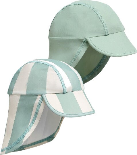 Nordbjörn Fårö 2 pack UV Hatt Lyseblå Stripete 50