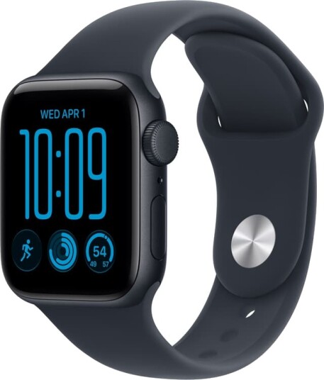Apple Watch SE 3 40mm GPS (midnatt aluminium/marineblå Sport Band) M/L