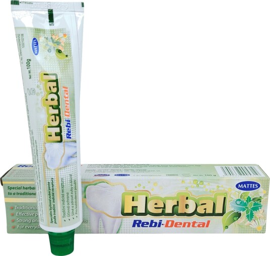 Urtetannkrem MATTES Rebi-Dental Fluorfri 100g