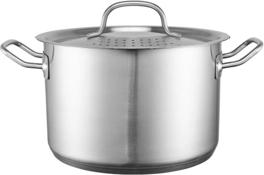 Heirol Steely gryte med lokk innebygd sil 5 liter