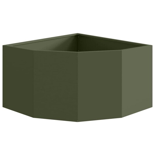 vidaXL Hjørne Plante Olivengrønn 60 x 60 x 35 cm Stål