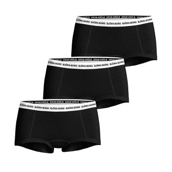 Björn Borg Truser 3P Everyday Cotton Boxer Shorts Svart/Hvit bomull X-Large Dame Björn Borg Truser 3P Everyday Cotton Boxer Shorts Svart/Hvit bomull X-Large Dame