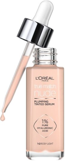 L'Oréal Paris True Match Nude Plumping Tinted Serum - 1-2 Rosy Light Makeup Foundation Makeup Skjønnhet