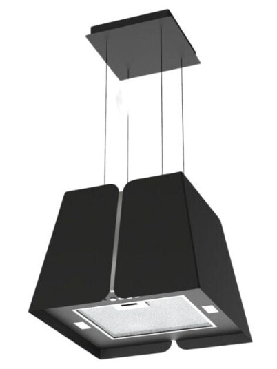 Røroshetta Sheen Fritthengende Ventilator Svart / 43cm Resirkulasjon