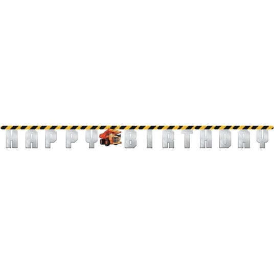 Happy Birthday Byggeplass Partybanner Happy Birthday Byggeplass Partybanner