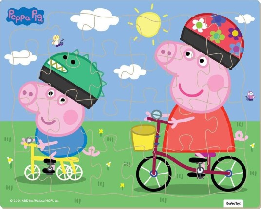 Peppa Gris Puzzle Bike Med Ramme