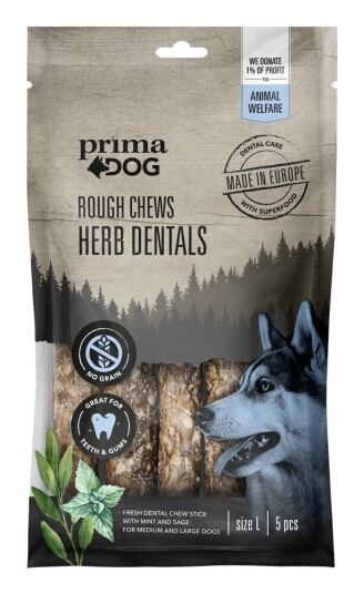 Primadog Prima Dog Dental Tyggeben Mint 15Cm
