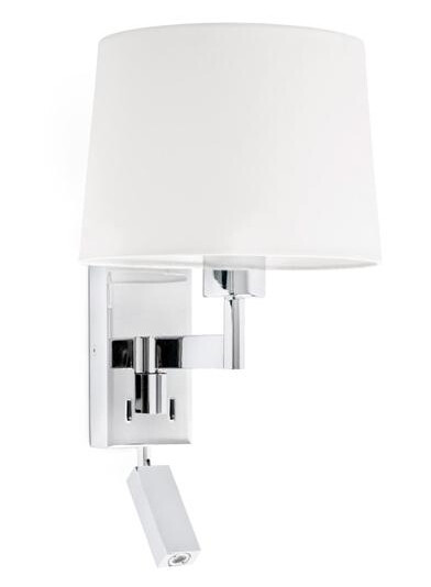 Faro ARTIS Vegglampe Krom/ Hvit Faro ARTIS Vegglampe Krom/ Hvit