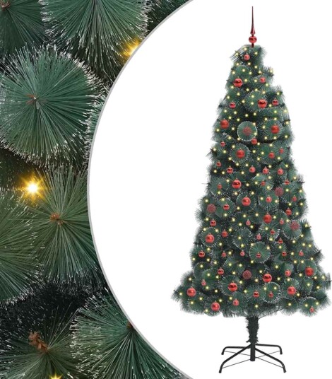  Kunstig Forhåndsbelyst Juletre med Ballettsett grønn 210 cm PET
