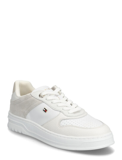Tommy Hilfiger Th Sporty Cupsole Tumbled Ltr   White   36