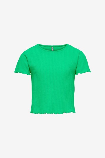 Kids Only Topp konNella S/S O Neck Top Grønn