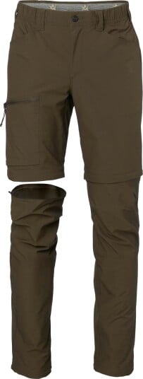 Alaska 1795 Chaser Lite Zip Off Bukse Herre Solid Brown S 25 % rabatt i handlekurven S