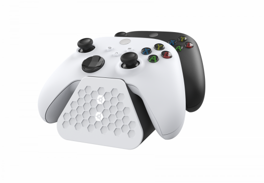 Gioteck Duo Xbox Charging basestasjon til spillkontrollere Gioteck Duo Xbox Charging basestasjon til spillkontrollere