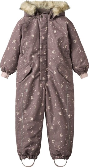Wheat Vinterdress - Moe - Plum Trøffelstjerner - Wheat - 6 år (116) - Vinterdress Beige Brun Lilla