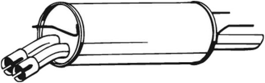 Bakre eksospotte BOSAL 185-719