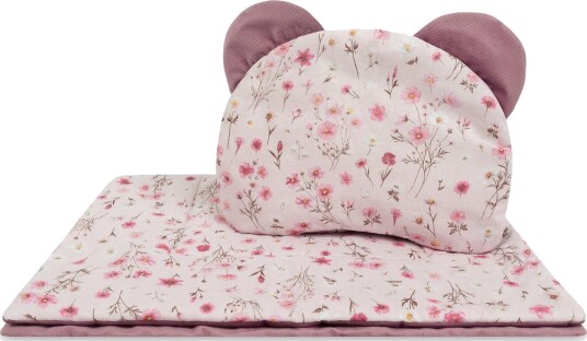 Sensillo Vognsett med Dyne og Pute 56x76cm 36x28cm Bloom Pink