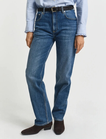 GANT Straight Stretch Jeans - Blue - 27 x 32