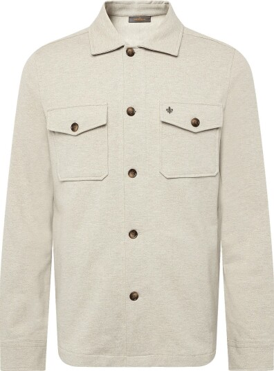 Morris Andrew Piqué Jersey Overshirt KHAKI XXL